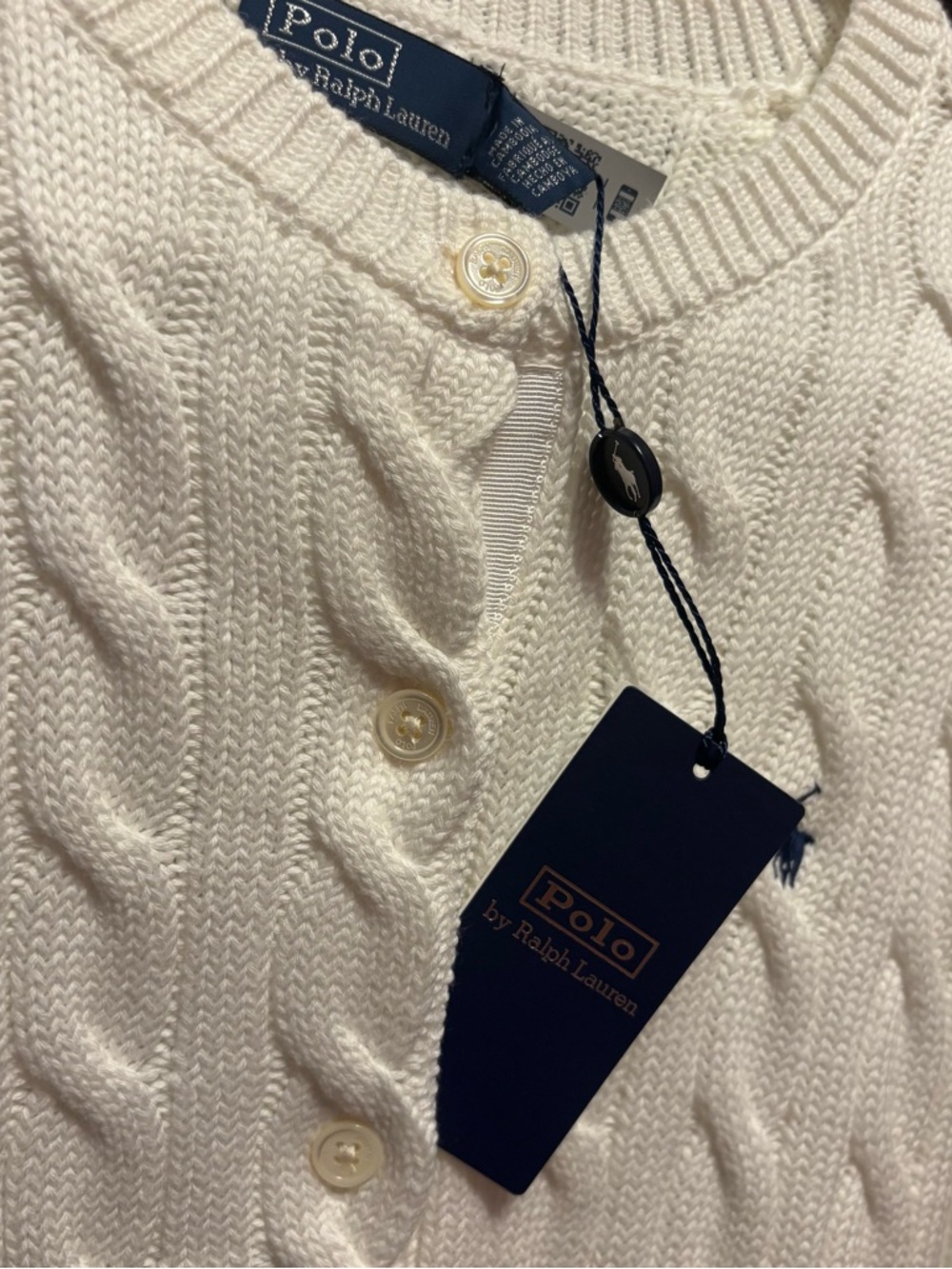 Polo by Ralph Lauren white Cardigan - Picture 4 of 5